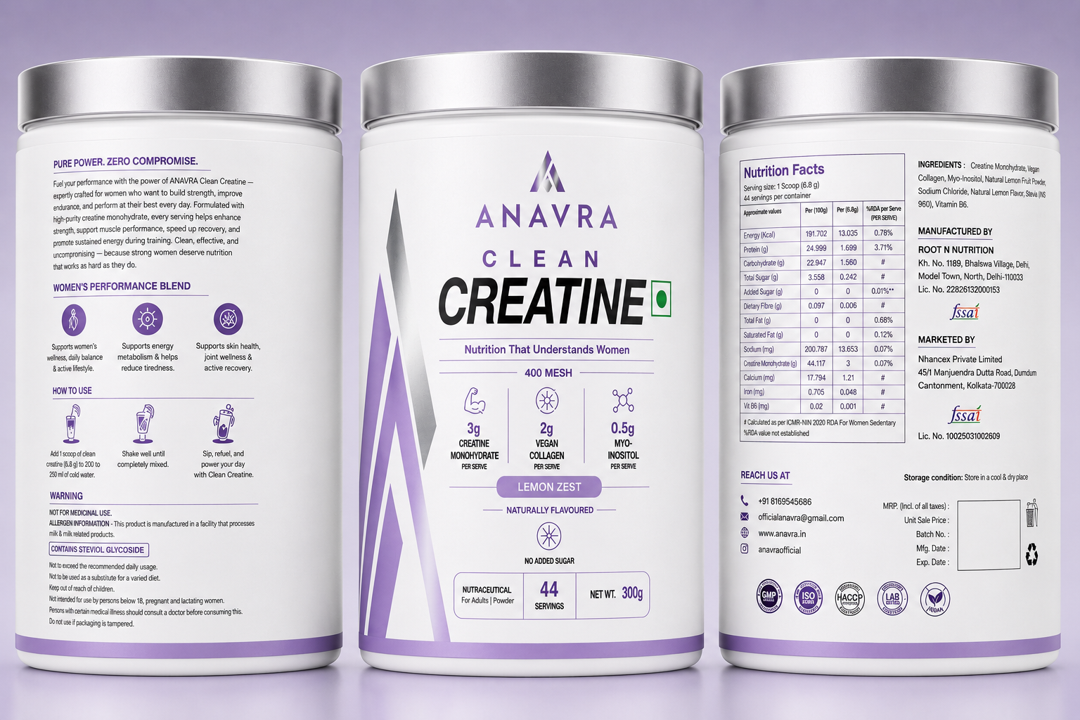 Clean Creatine — Lemon Zest